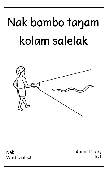 Ich leuchtete mit der Taschenlampe.