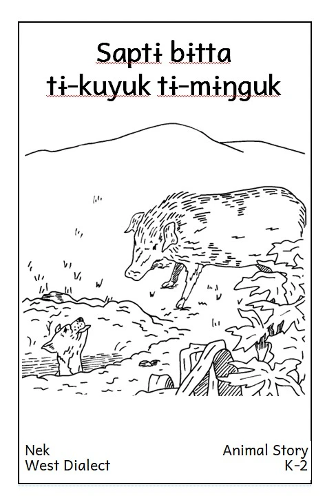 The dog tricked the pig